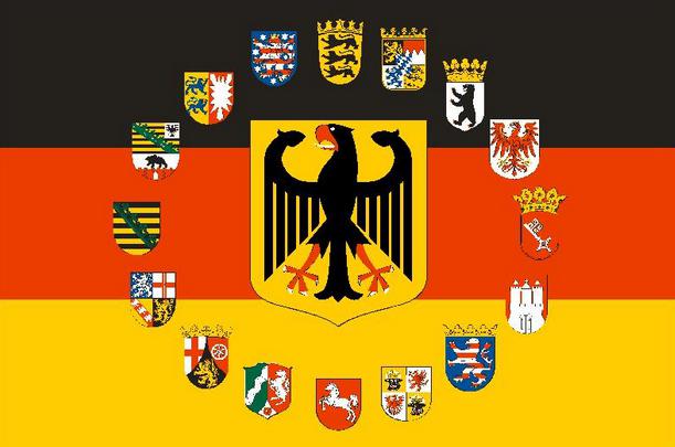 Saksan lippu ja vaakuna: alkuperämerkintä ja merkkien merkitys